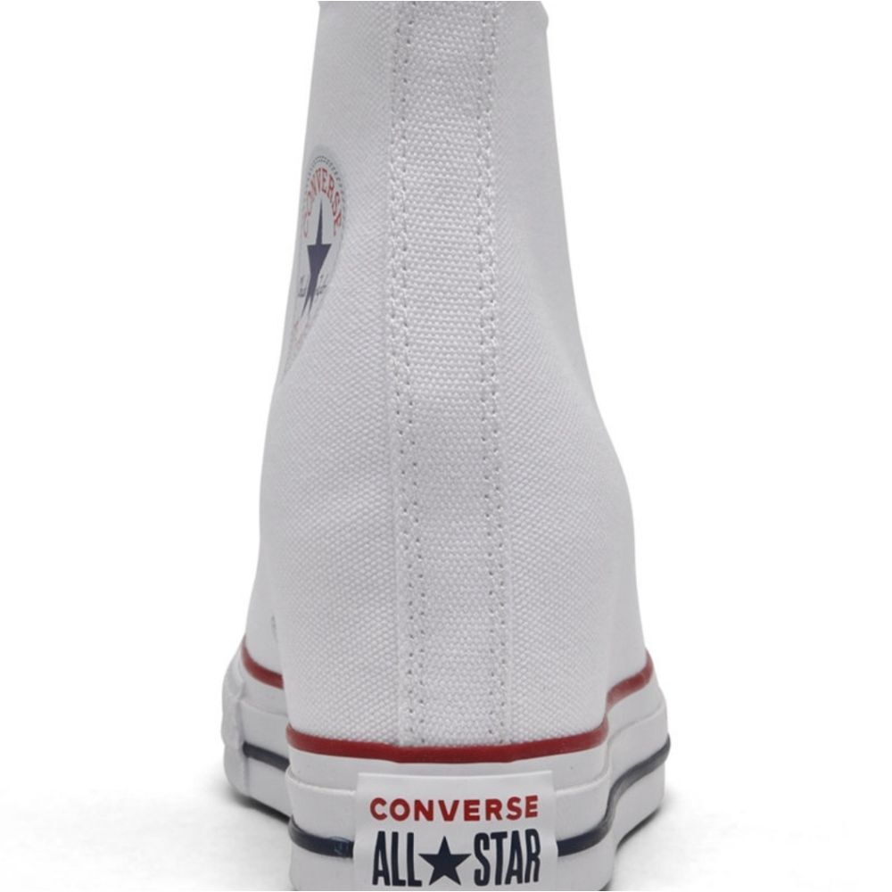 Converse‎ Chuck Taylor All Star Wedge Platform Sneakers- White - Picture 5 of 12